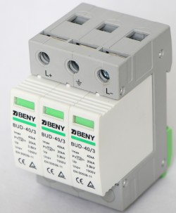 Грозозащитный разрядник ZJBeny BUD-40/3R DC 40kА на линию постоянного тока до 1000В
