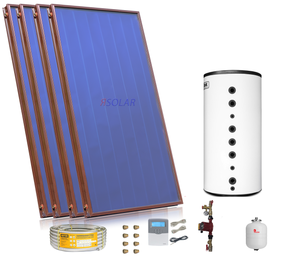 Система ЯSolar-400-Duo-4  (ГВС + отопление)