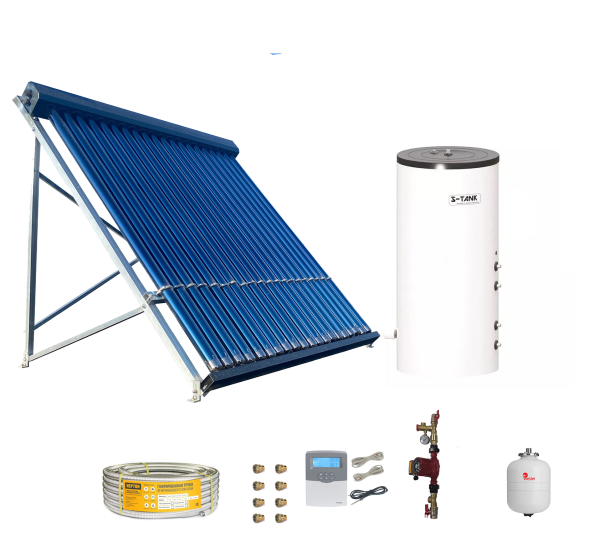 Система Яsolar-VU-200-Duo-1 (ГВС + отопление)