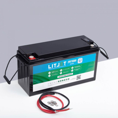 LITJET SMART LiFePO4 аккумулятор тяговый 24V 150Ah 3840Wh w Bluetooth