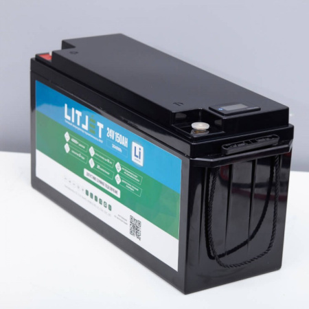 LITJET SMART LiFePO4 аккумулятор тяговый 24V 150Ah 3840Wh w Bluetooth